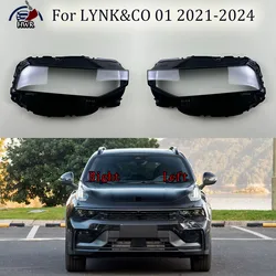 Headlight Cover Transparent Mask Headlamp Lamp Shell Replace Original Lampshade Glasslens For LYNK&CO 01 2021 2022 2023 2024