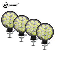 Nlpearl 12V 24V Led Light Bar 42W Mini LED Work Light Spotlight Offroad LED Bar For Jeep Truck 4X4 4WD Car SUV ATV Headlight