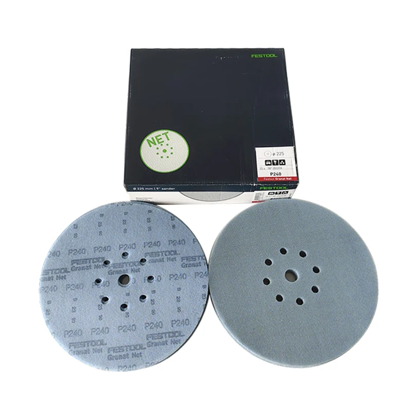 10 peças abrasivos de grade de lixa alemã FESTOOL de 9 polegadas grão 240