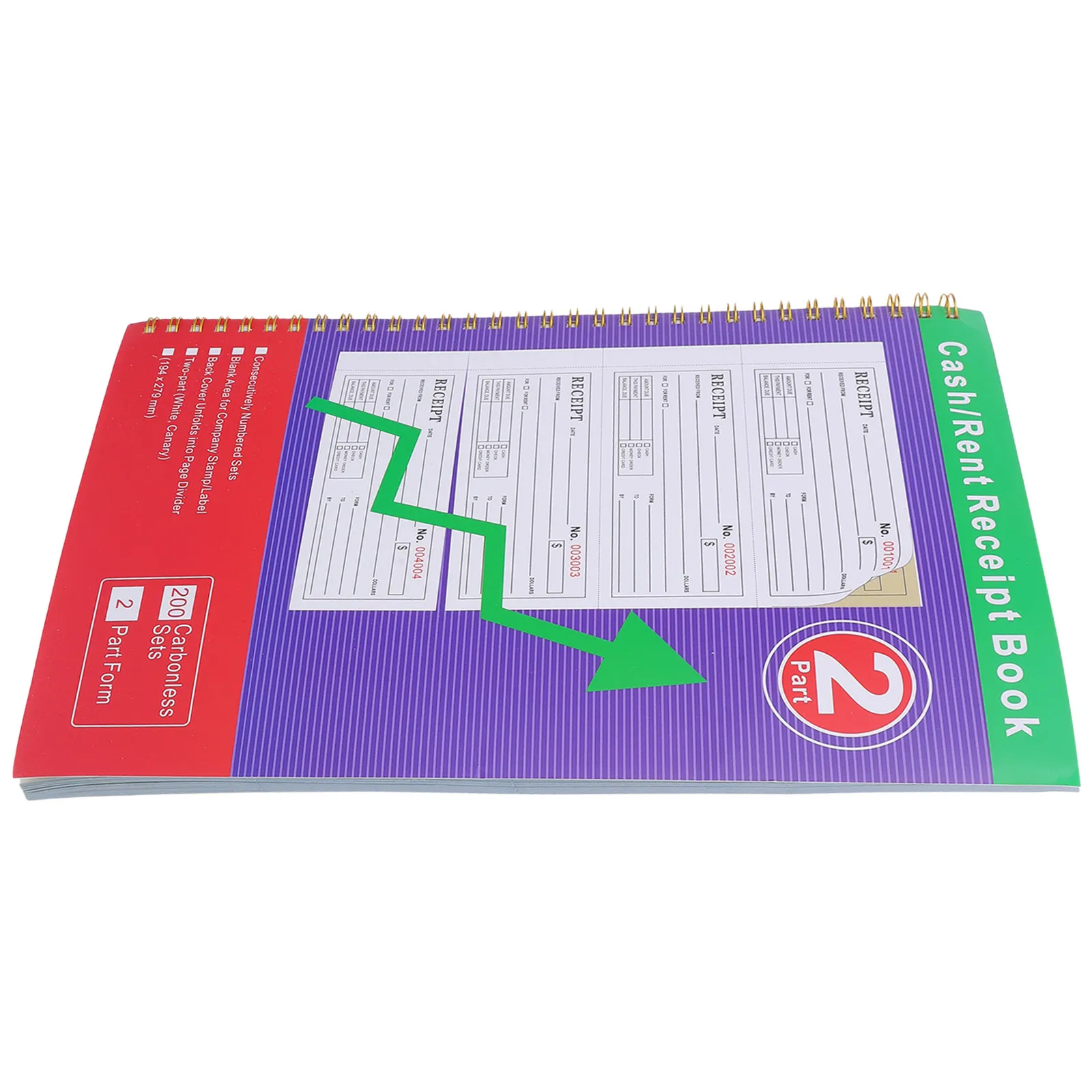 

200 комплектов блокнотов для счетов-фактур для малого бизнеса, органайзер для заказов с самокопирующимися листами, для надежного финансового учета и контроля наличных средств