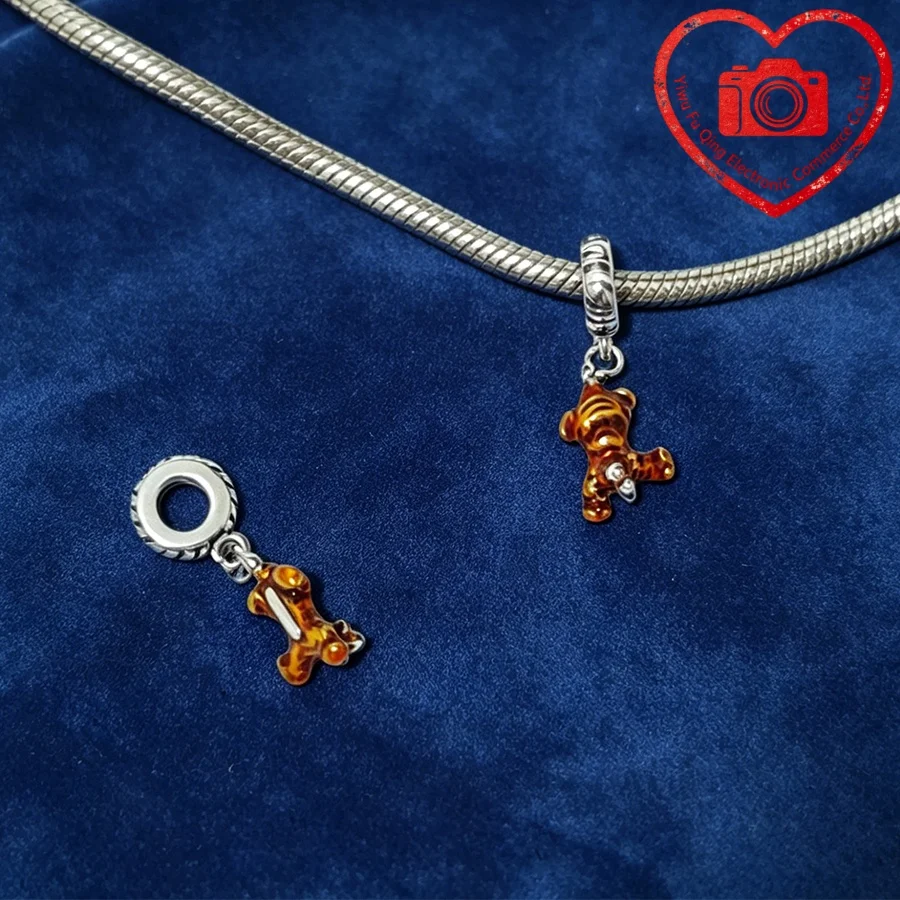 Neue Original-Charms DIY Schmuckgeschenke für Frauen Fuchs Hase Huhn Schwein Haustier Hund Elefant Perlen passend für 925er Silberarmbänder Zubehör