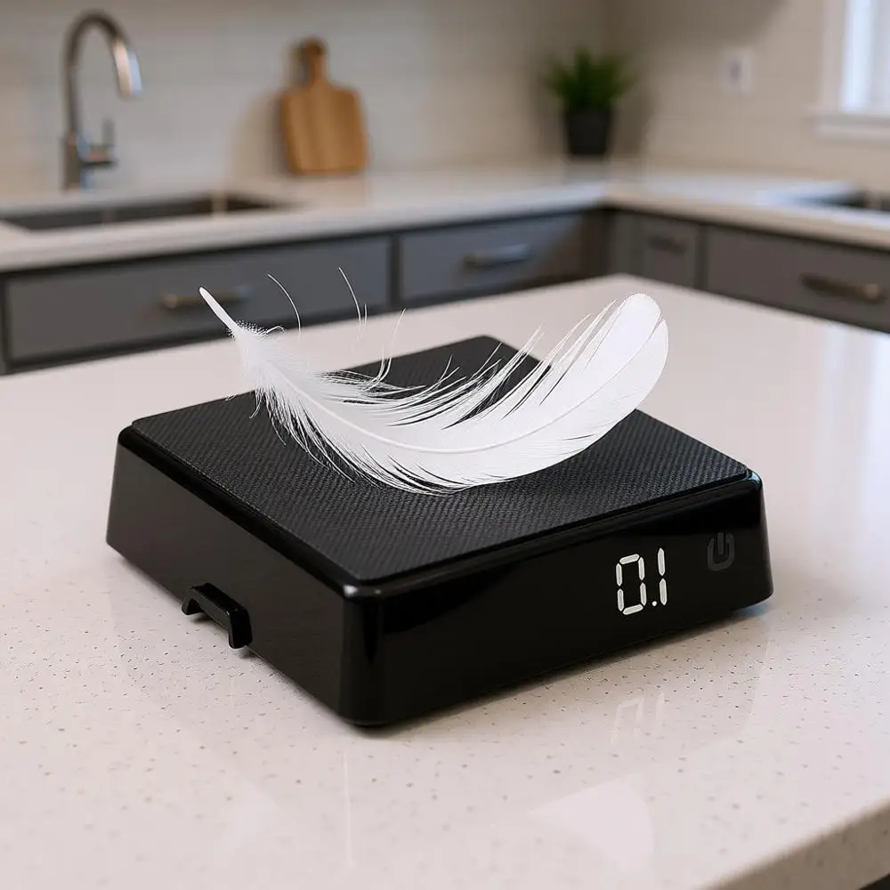 

Весы с таймером, перезаряжаемые, портативные, компактные, для кофе в зернах, молотого кофе, заваривания и продуктов, с крышкой с выемками для легкого наливания без проливания