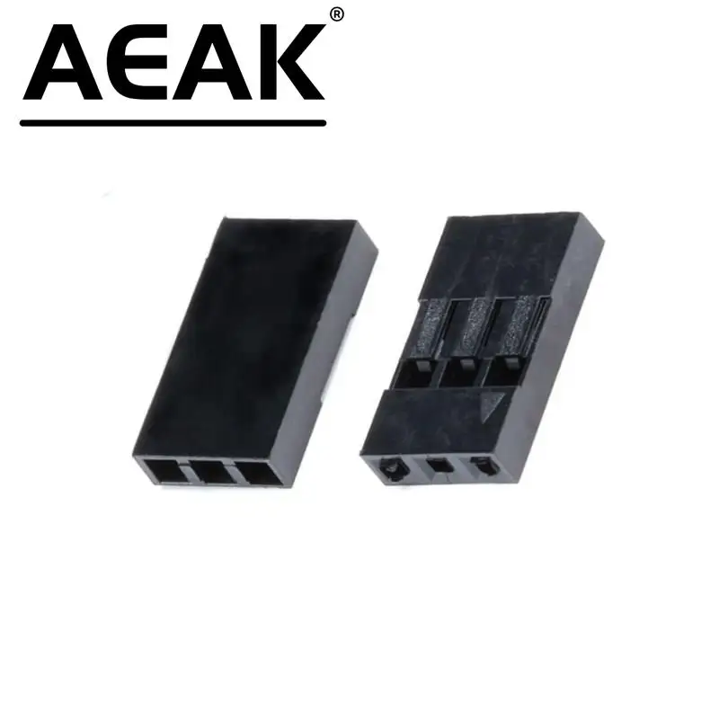 AEAK Dupont Head 2.54mm 1X1P 1X2P 1X3P 1X4P Dupont Plastic Shell Pin Head Connector Jumper Wire Cable Housing Plug Female