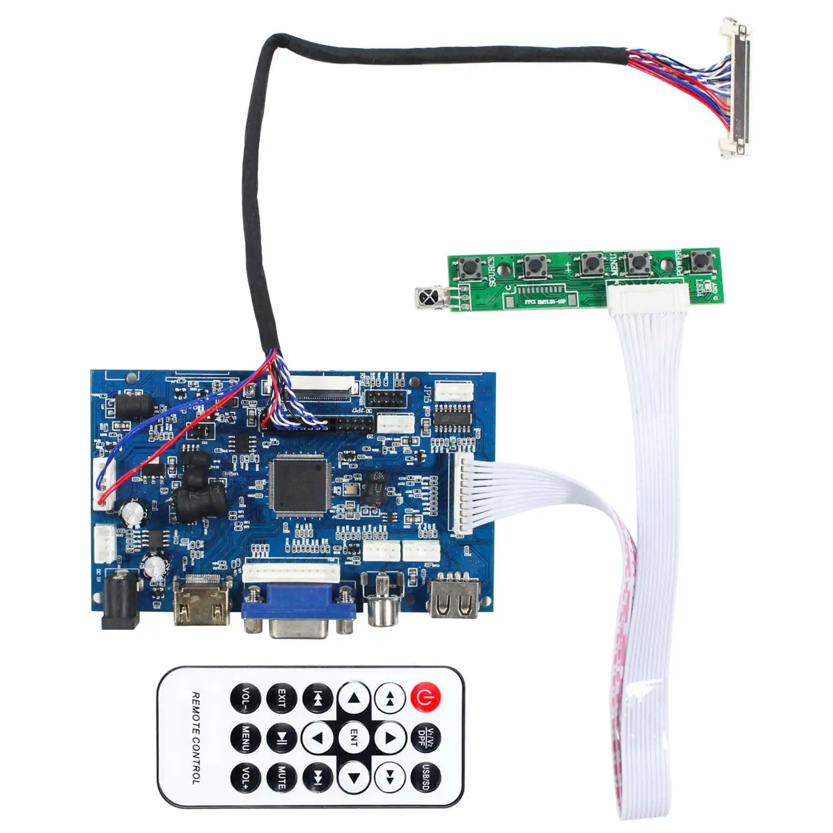 

Fit To 12.1" G121EAN01.1 G121I1 1280×800 LCD HDM I VGA AV USB LCD Driver Board