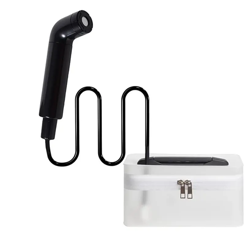 

NEW HOT In Stock-Portable For Travel& Camping Electric Cleaning Toilet Water Hose/Tank- Latest Personal Hygiene Shower System