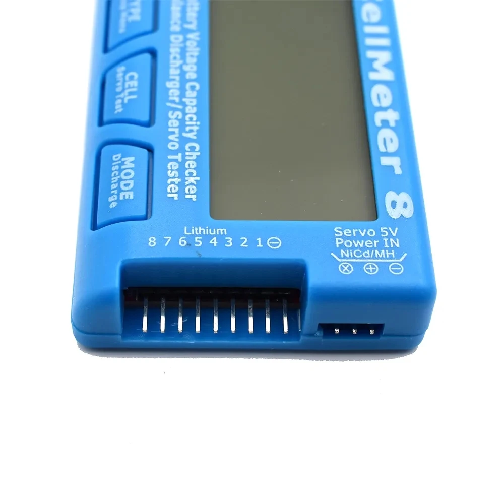 LCD Digital Battery Capacity Checker CellMeter RC CellMeter8 2-8S 4-8S Servo LiPo Li-lon NiMH Battery Tester RC CellMeter7