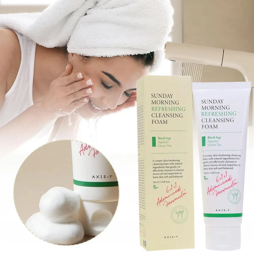 

120ml Deep Cleansing Facial cleanser Two-in-One Cleansing Moisturizing morning fresh oil control cleansing foam
