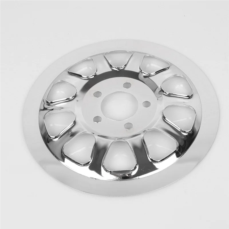 

Authentic Chrome Outer Rear Pulley Cover Insert Replacement Upgrade Parts Accessories For Softail Fat Boy Lo FLSTN FXSTC