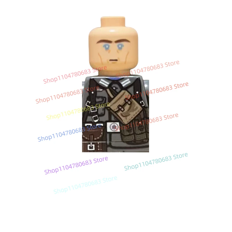 MOC 타사의 새로운 군용 인형, 일반 장교, 표현이 모두 인쇄됨, 장난감 빌딩 블록, 선물 장식품.