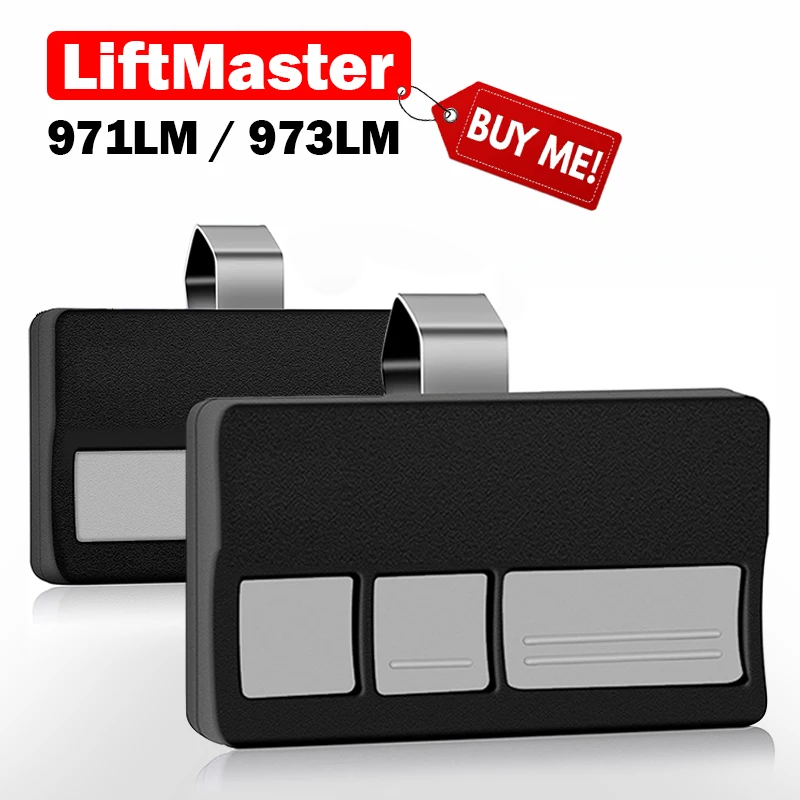 

Newest LiftMaster 973LM 971LM Garage Door Remote Control Replace 970LM 972LM 91LM 92LM 94LM 390MHz Red and Orange Learn Buttons