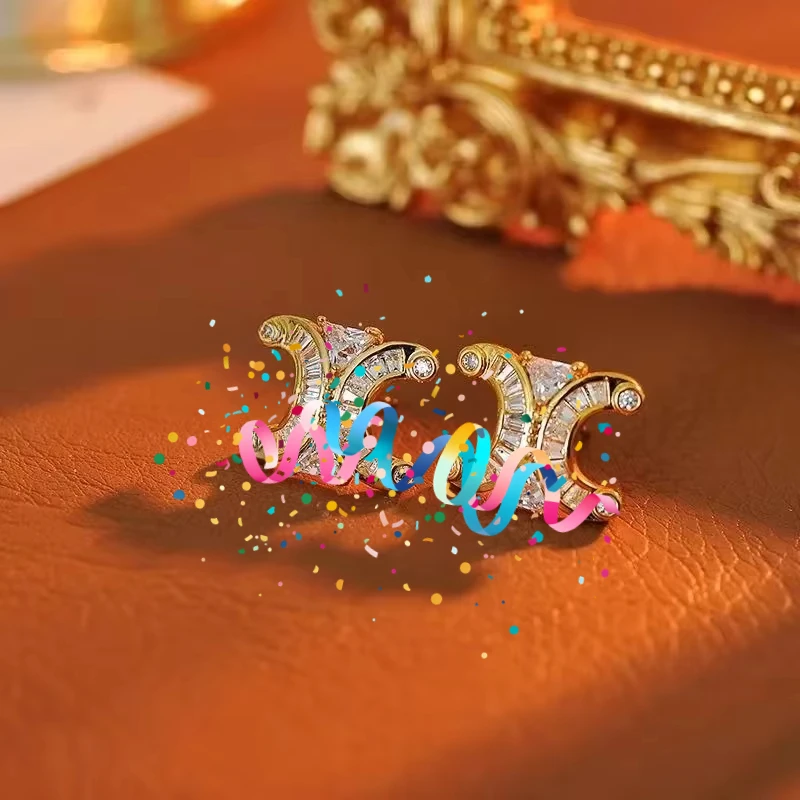 أقراط انتصار جديدة ذات جودة عالية وفاخرة خفيفة، أقراط عصرية ومتعددة الاستخدامات للمواصفين الاجتماعيين