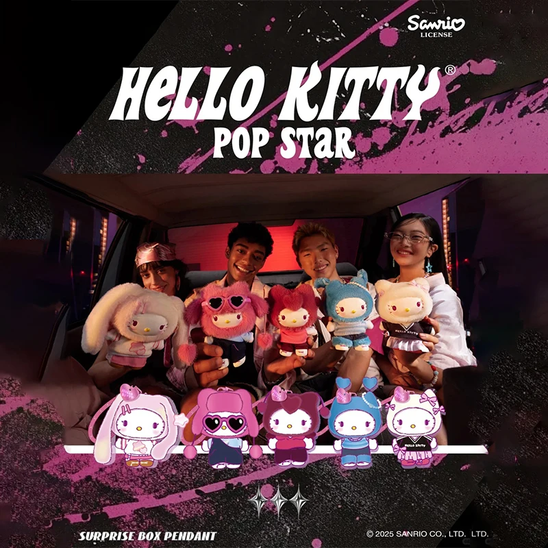 

New Genuine Sanrio Characters Pop Stars Series Hello Kitty Blind Box Disguised Anime Figures Doll Pendant Adult Toy Birthday Gif