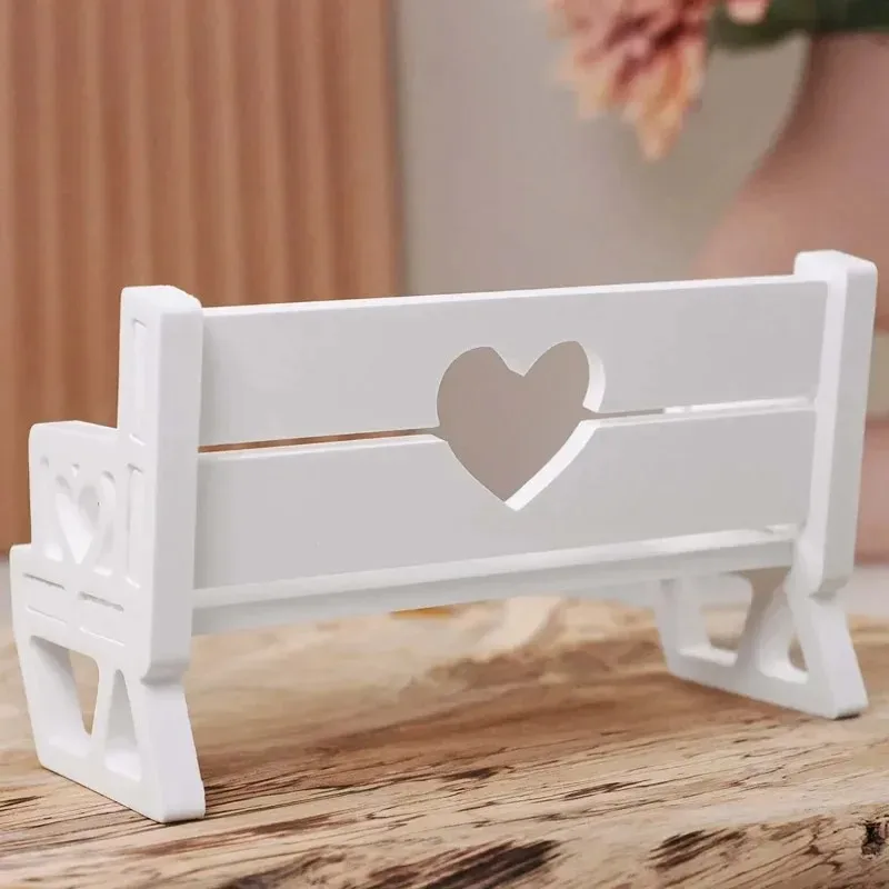 A Top Quality Love Bench Silicone Mold DIY Handmade Heart Splicing Rocking Chair Plaster Cement Resin Craft Casting Molds Home