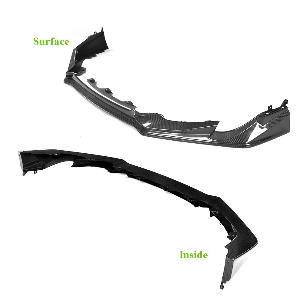 For Honda Civic Type R 2015 2016 Carbon Fiber Head Front Bumper Lip Spoiler Protector