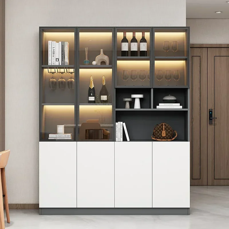 

Mobile Decoration Bar Cabinet Shelves Storage Restaurant Wine Cabinet Multifunctional Designer Armoire Chinese Style Furniture
