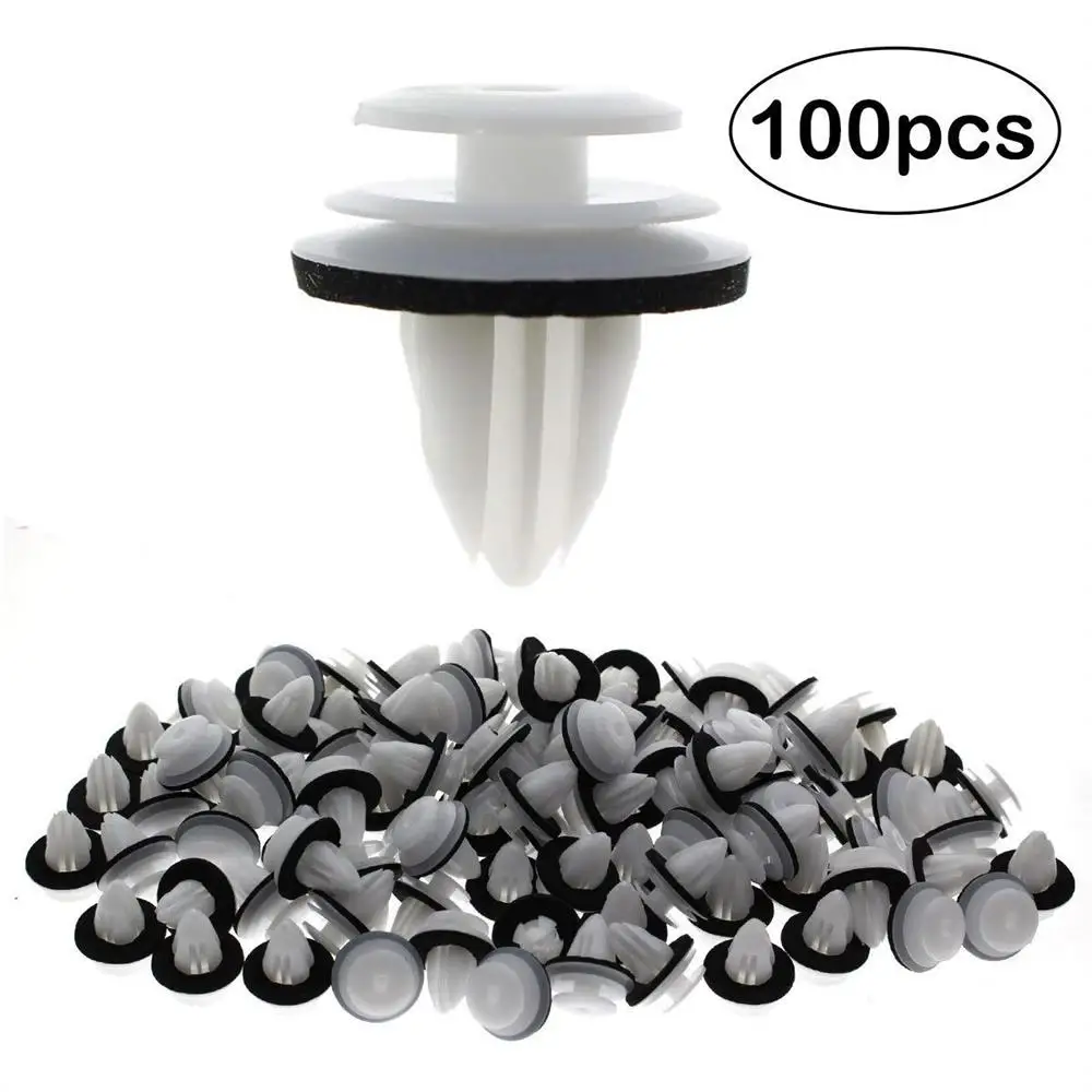 100X Universal Dash Door Panel Trim Push Fastener Clip Fastener Rivet Bumper Clips Retainer For BMW X1 X2 X3 X4 Car Accessories