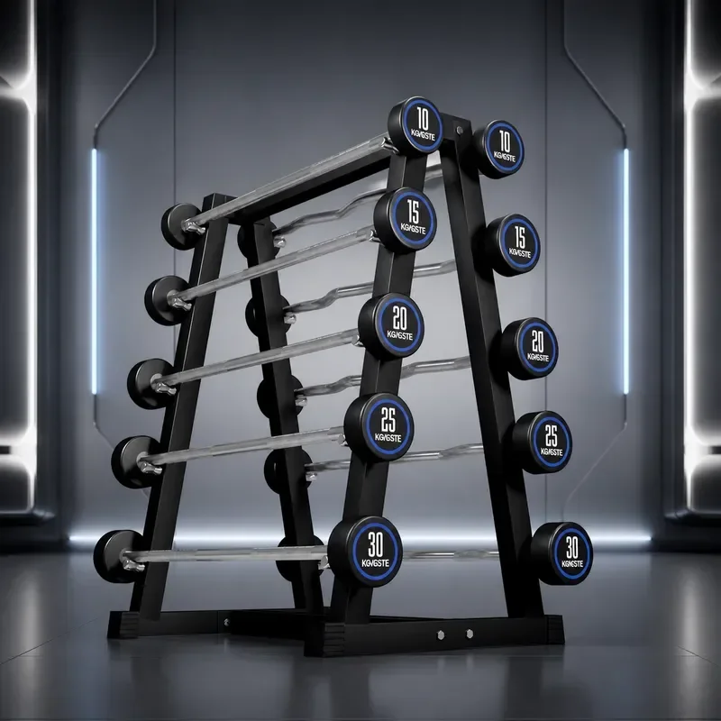 for Const PEV Fixed Barbell Straight Bar Curved Bar Fitness Bodybuilding Home Commercial Professional Integrated Bar