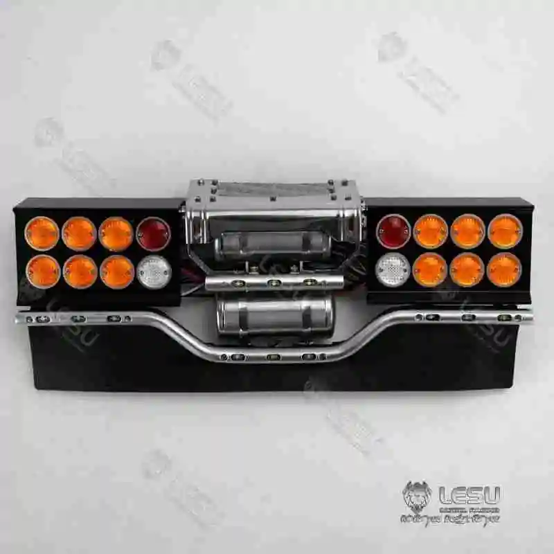 LESU 1/14 Truck Toy Tail Beam Tail Light Gas Tank Set Warning Light R620 R470