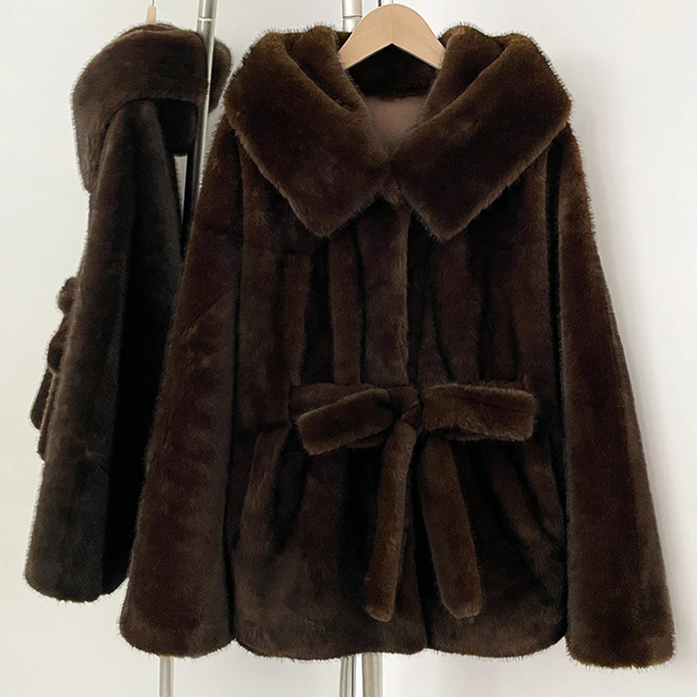 

OFTBUY Fur Coat Eco-friendly Clothes Women Artificial Female Faux Fox Fur Jacket New Winter Suede Lining Warm Fake Fur Outerwear