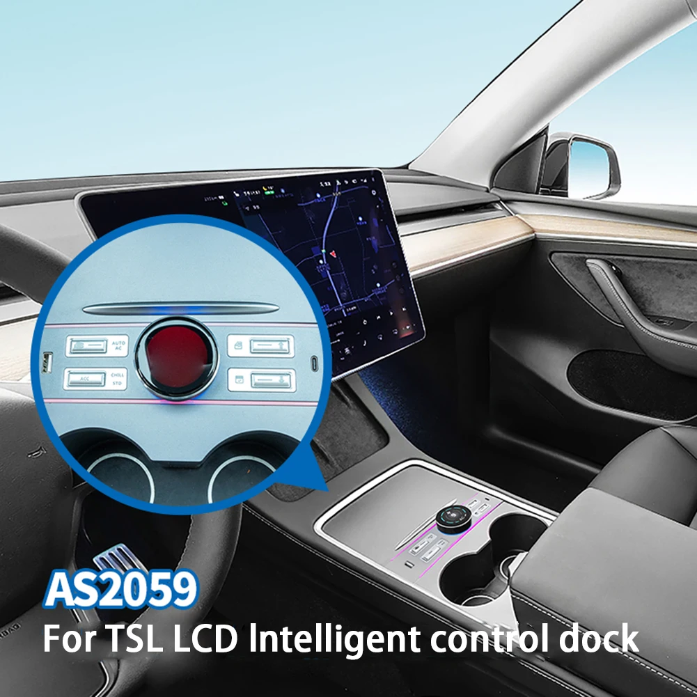 LCD Intelligent Control Expansion Dock for Tesla Model Y 3 21-24 Smart Center Control Expansion Dock Station USB & Type C Port