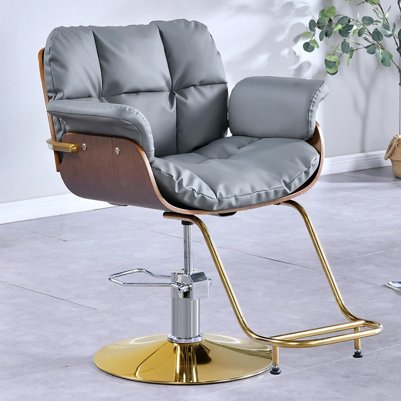 Beauty Salon Chairs Office Massage Child Hair Dresser Barber Chairs Professional Banks Taburete Ruedas Barbershop Furniture WYZ