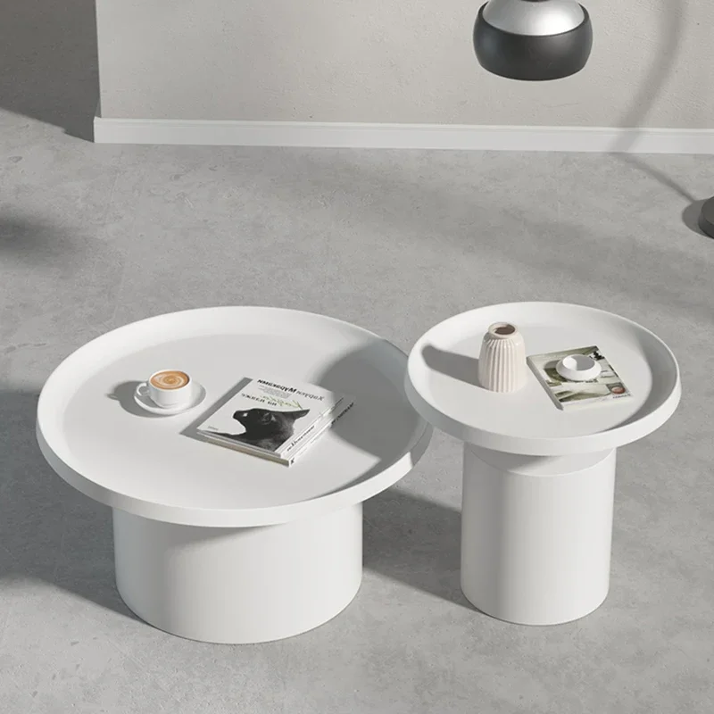 Set Round Coffee Table Nordic Center Modern Luxury Coffee Tables Folding Metal Coffee Tables Storage Furniture