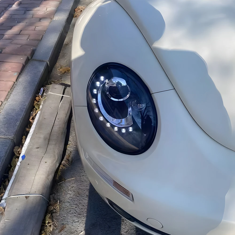 For Front headlight assembly Volkswagen Beetle 1998-2012, upgraded with brand new LED projector lens, modification-style Tools