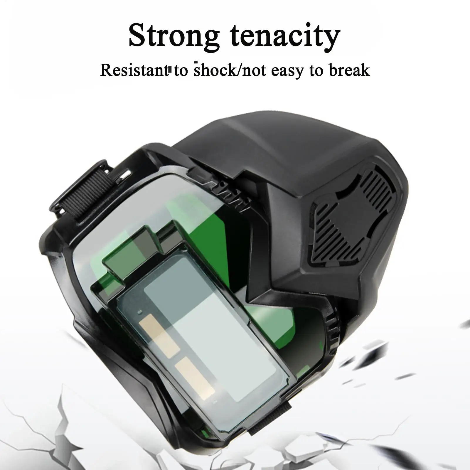 خوذة لحام مكافحة عالية الكثافة قناع لحام الضوء انفصال قبعات لحام السيارات سواد حامي الظل قناع لحام #5