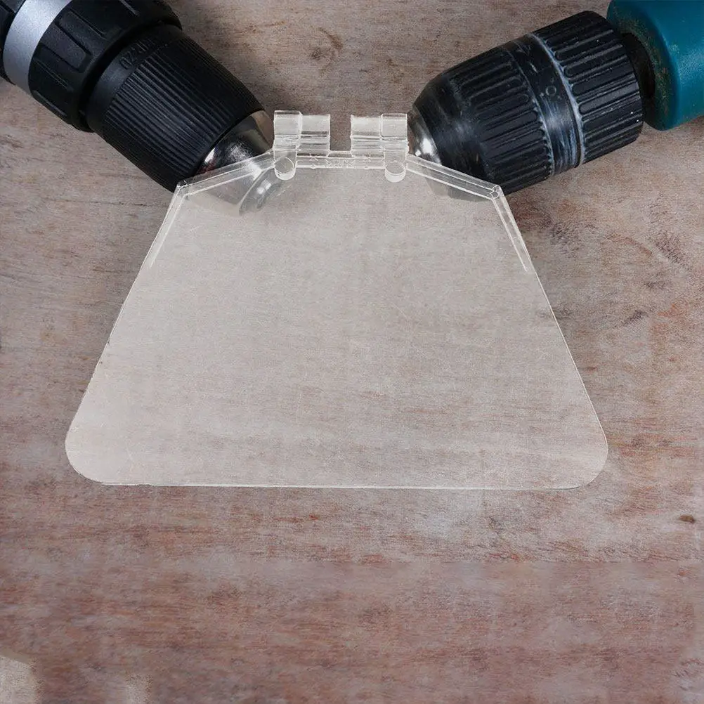 2Pcs Plastic Eye Shield Bench Guard Large Protective Cover Replacement Eye Shield for Bench Grinders Safety Workstation