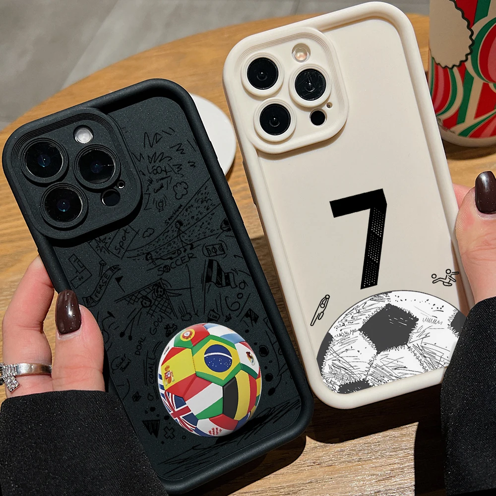 Funny Football Phone Case for OnePlus 15 13 13T 12 11 10R 8T Nord 5 4 3 2 CE5 CE4 CE3 Lite Ace 6 5G Soft TPU Cover
