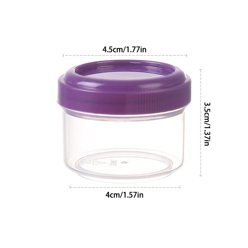 4Pcs With Lid Lunch Box Accessories 35ml Salad Dressing Containers To Go Plastic Twist Top Sauce Condiment Container