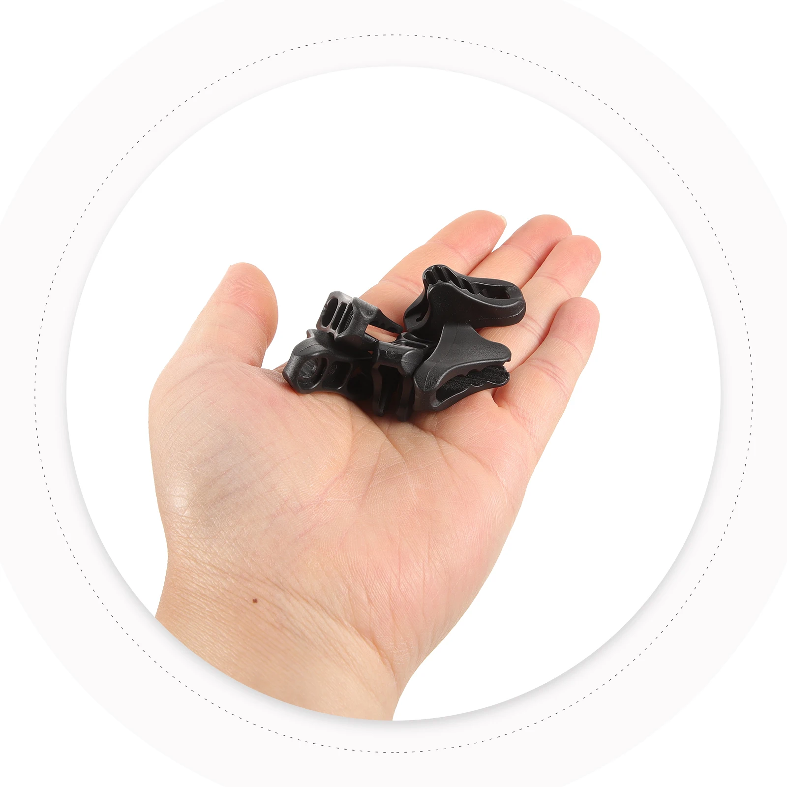 

50 Pcs Tent Rope Adjuster Buckles Tensioners Outdoor Portable Creative Fixers Plastic Tightener