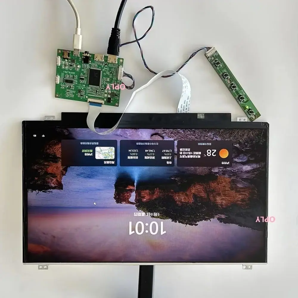 

Плата контроллера, 2 мини-HDMI, совместимая с ПК, PS X360, ноутбук, малиновый + 13,3-дюймовый монитор с панелью IPS EDP 1920X1080