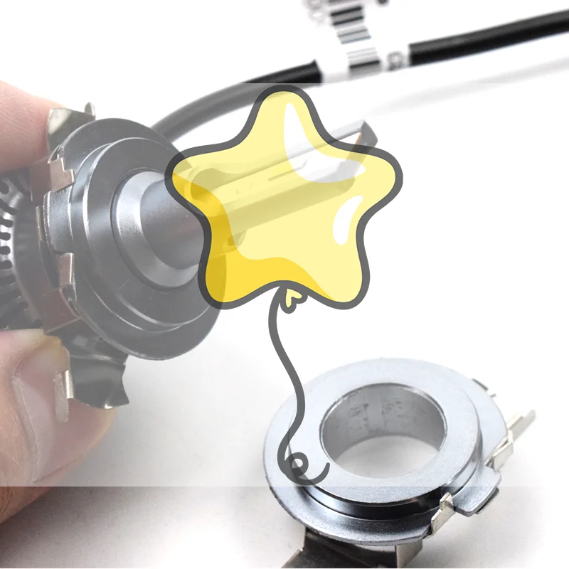 10pcs H7 Adapter Headlamp Socket Car Led Bulb Holder Lamp Base For D101