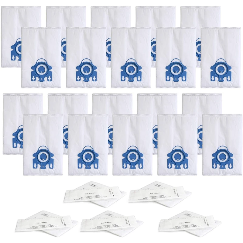 

Replacement Airclean GN 3D Bag For Miele S2, S5, S8, Classic C1, C2, C3 Series Canister Vacuum Cleaner Dust Bags Filters