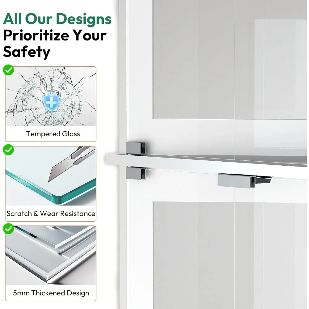 خزانة عرض زاوية بأبواب زجاجية، خزانة تحف مكونة من 6 طبقات للمقتنيات مع أضواء LED الديناميكية، شاشة عرض حديثة #6