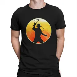 Raiders of the Lost Ark Newest TShirt for Men Indiana Jones Old Raide Round Neck Pure Cotton T Shirt Personalize Gift Clothes