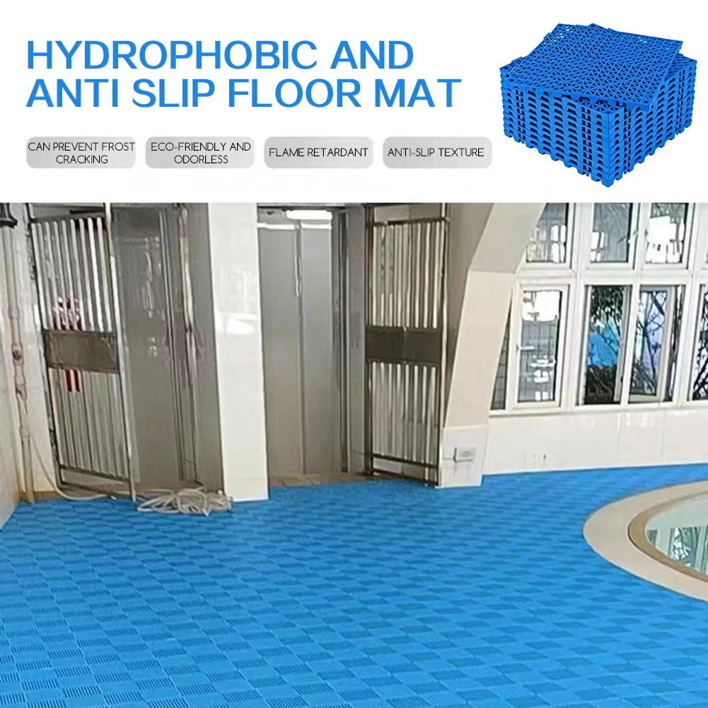 50pcs Bathroom Anti-Slip Shower Floor Mat Quick Dry Mildew Resistant Material Drainage Secure Suction Cup For Enhanced Stability