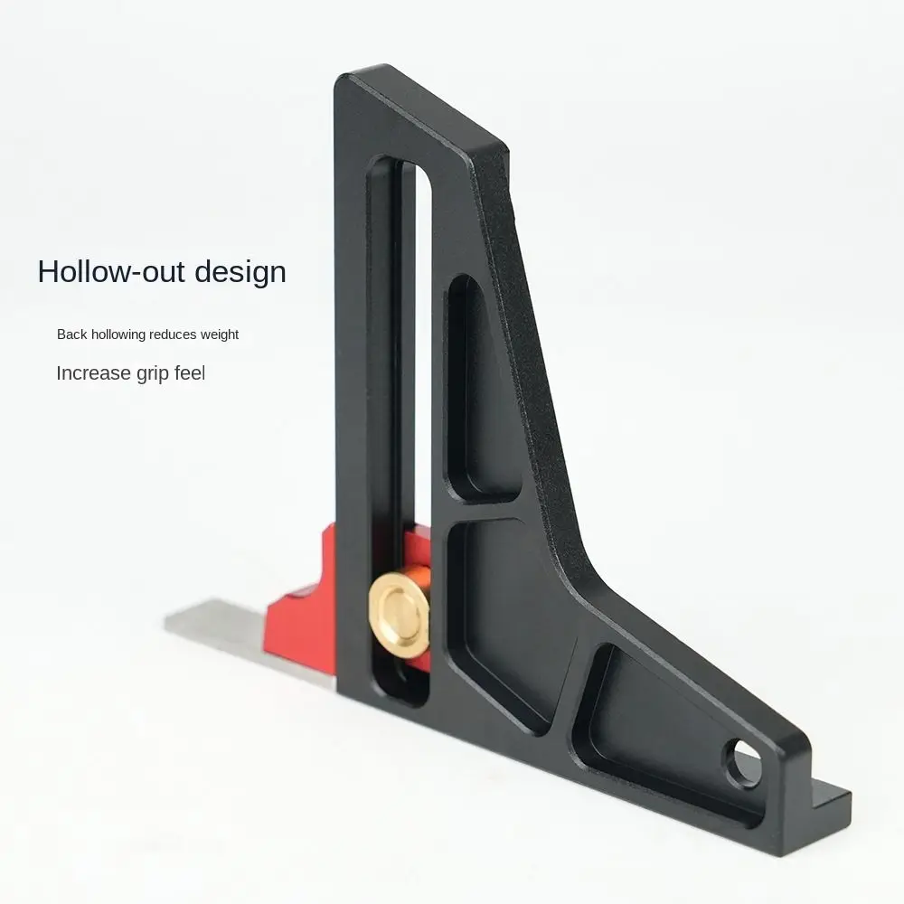 Dual Scales Height Depth Test Gauge Adjustable 0-50mm Precision Woodworking Depth Measuring Ruler Multi-function Practical