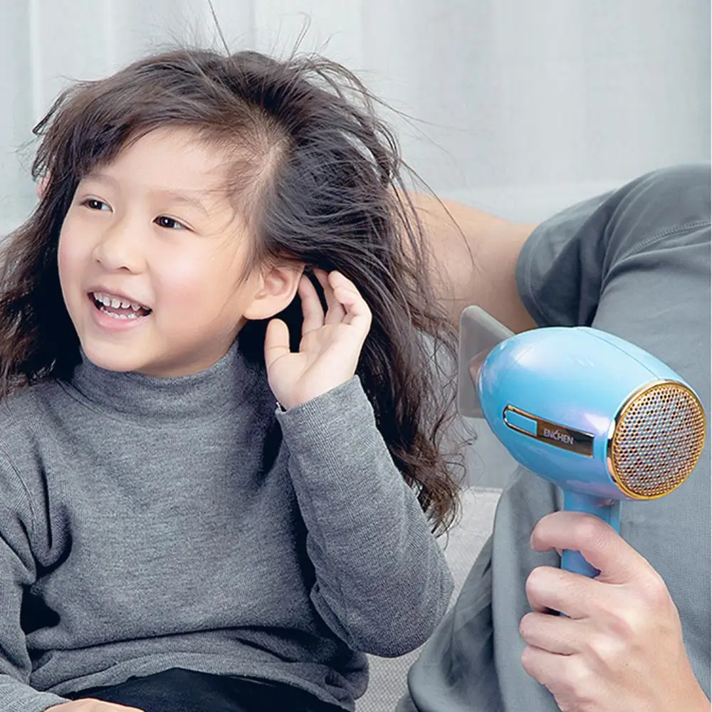 Zero Radiation Anion Hair Dryer 1200W Household Strong Wind Blower with 3 Gears 55℃ Constant Temperature Control Styling Tools
