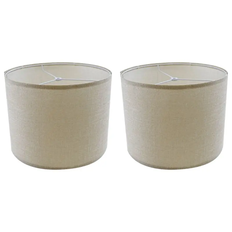 Lamp Shades Natural Linen Lampshades Replacement Fabric Lampshades For Bedroom Study Table Lamp Floor Lamp