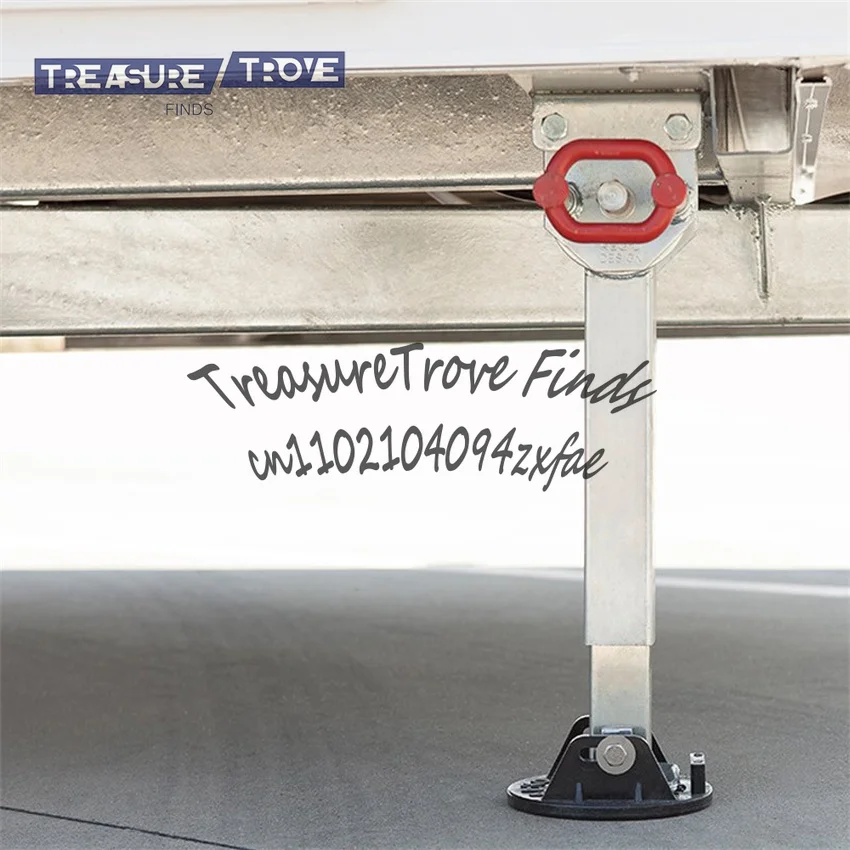 

2 PCS Foldable Galvanized Jack Upright Trailer RV Caravan Parking Stable Support Leg Motorhome Stands Corner Steady Camper Part