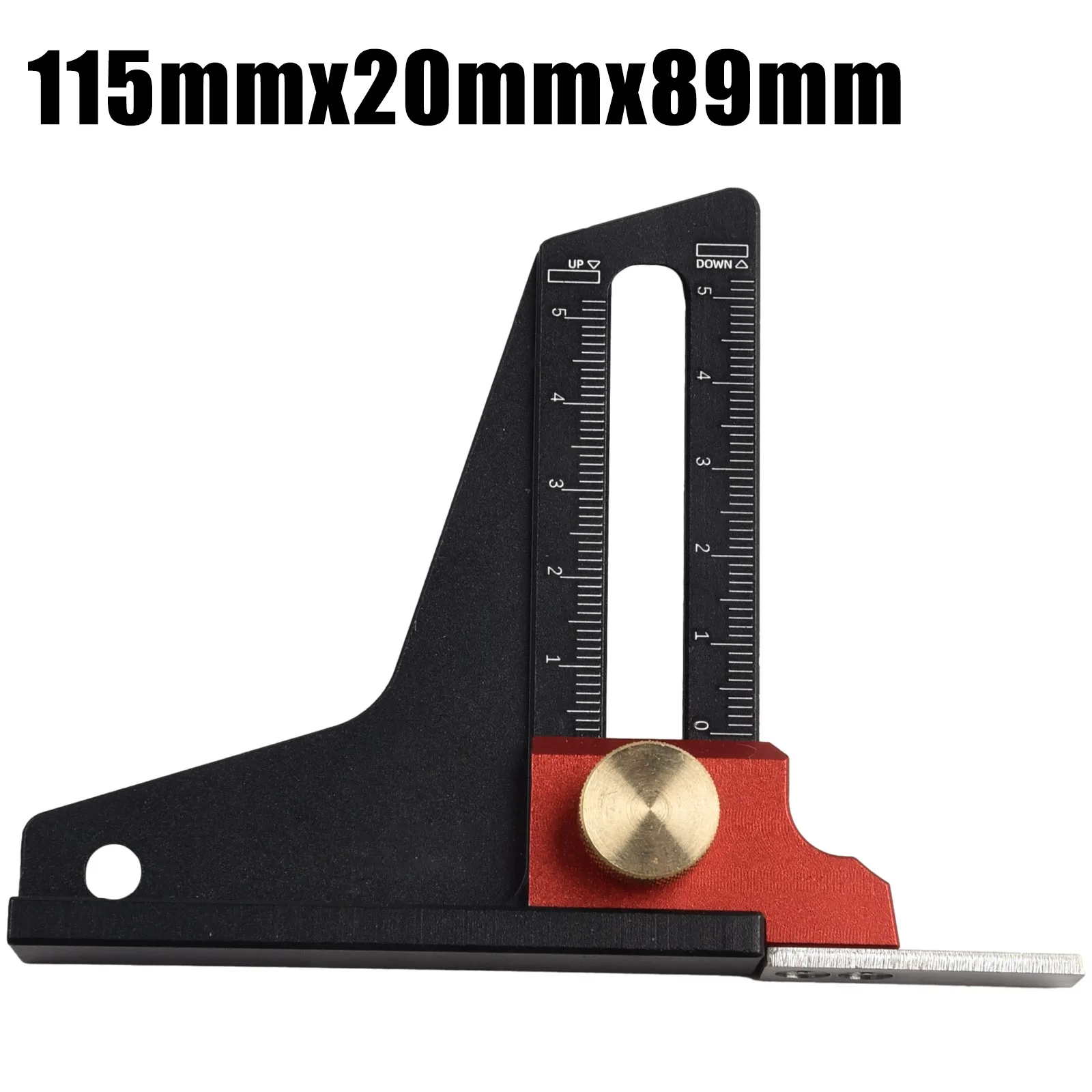 

1pc Height Gauge Depth Measuring For Saw Table Ruler Trimming Machine Adjustment Woodworking Height Measurement Tool