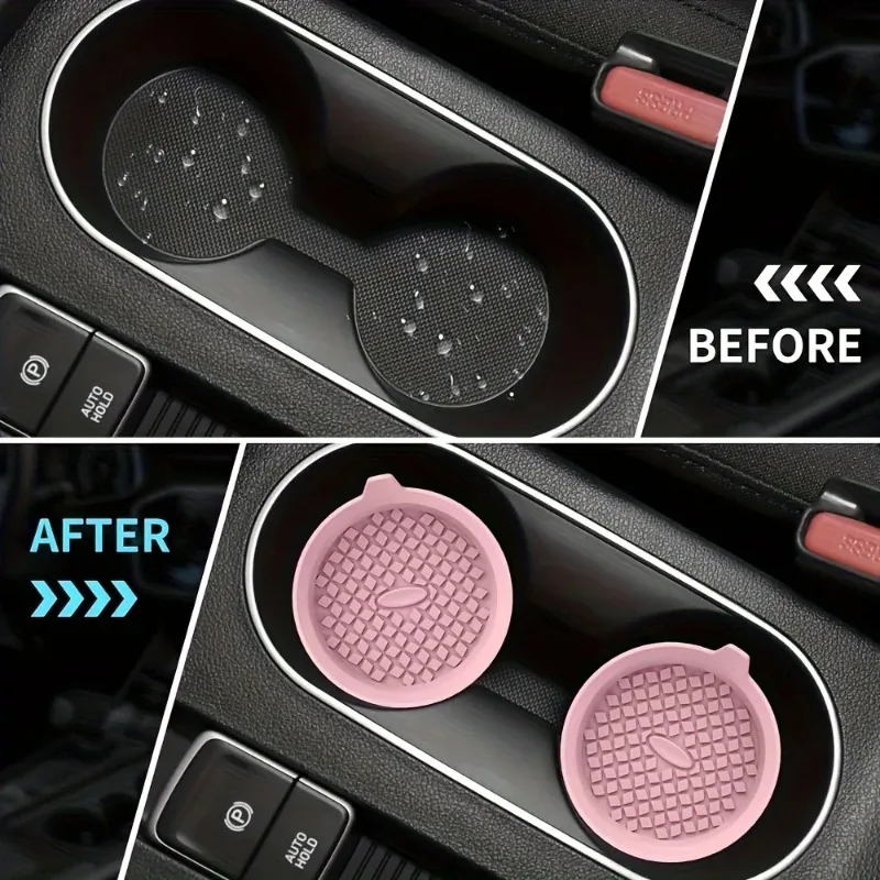 

Car-mounted cup holder silicone pad