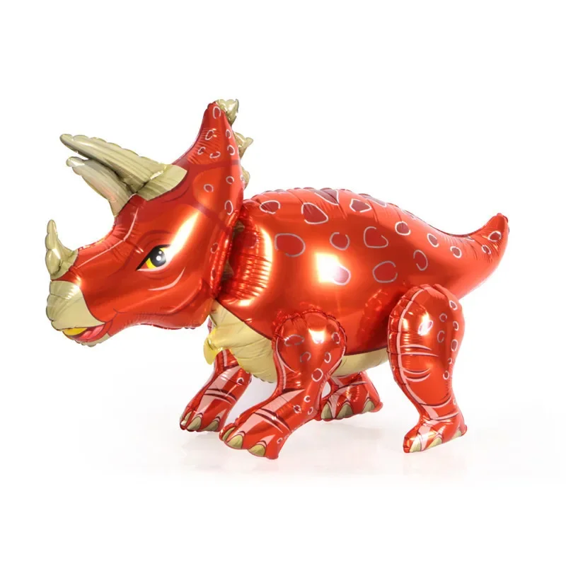 New 4D 3D Dinosaur Aluminum Film Balloon Assembly Ankylosaurus Pterosaur Tyrannosaurus Rex Children's Birthday Party view 5