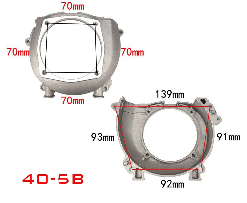 Cubierta de embrague de ventilador Flywheel, cubierta de asiento de montaje, HUTER 430/330/520, traje 40-5 44-5, cortacésped, desbrozadora, motor