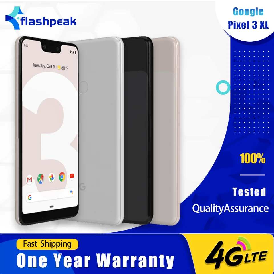 GooglePixel 3XL ホワイト二台　新品未使用 Original Google Pixel 3XL 4G LTE Mobile Phone 3 XL 6.3