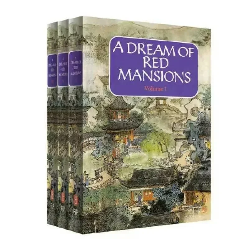 

3 Volumes A Dream of Red Mansions Cao Xueqin Chinese Classical Literature English Books