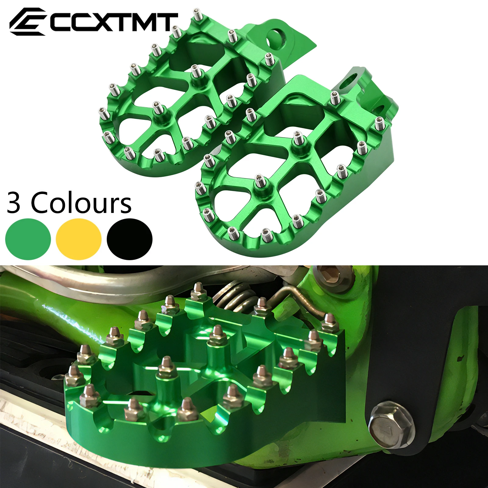 Para klx 140 140l 140g motocicleta cnc apoio para os pés footpeg pé pegs descansa pedal para kawasaki kx65 kx80 kx85 kx100 kx112 1998-2023