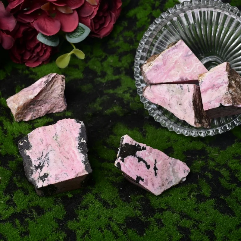 1pc/100g Natural Argentine Rhodochrosite Raw Stone, Mineral Specimen, Bohemian Home decoration, Perfect Gift for Valentine's Day